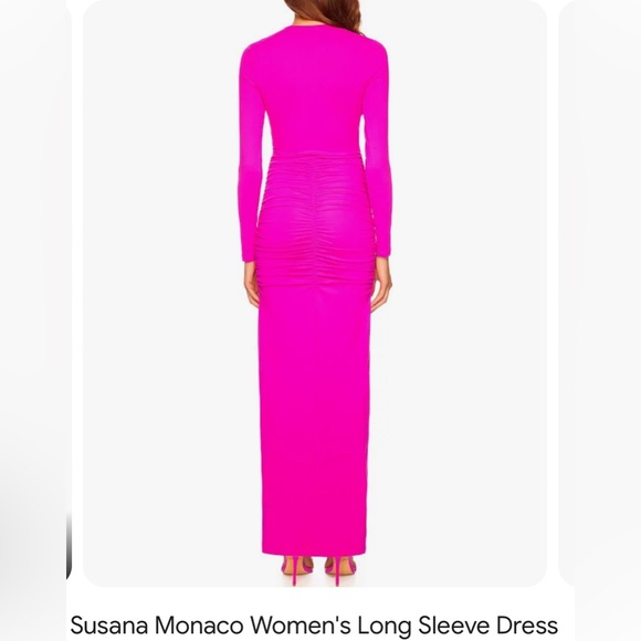 Susana Monaco Plunge Neck Bodycon Dress - Picture 5 of 10